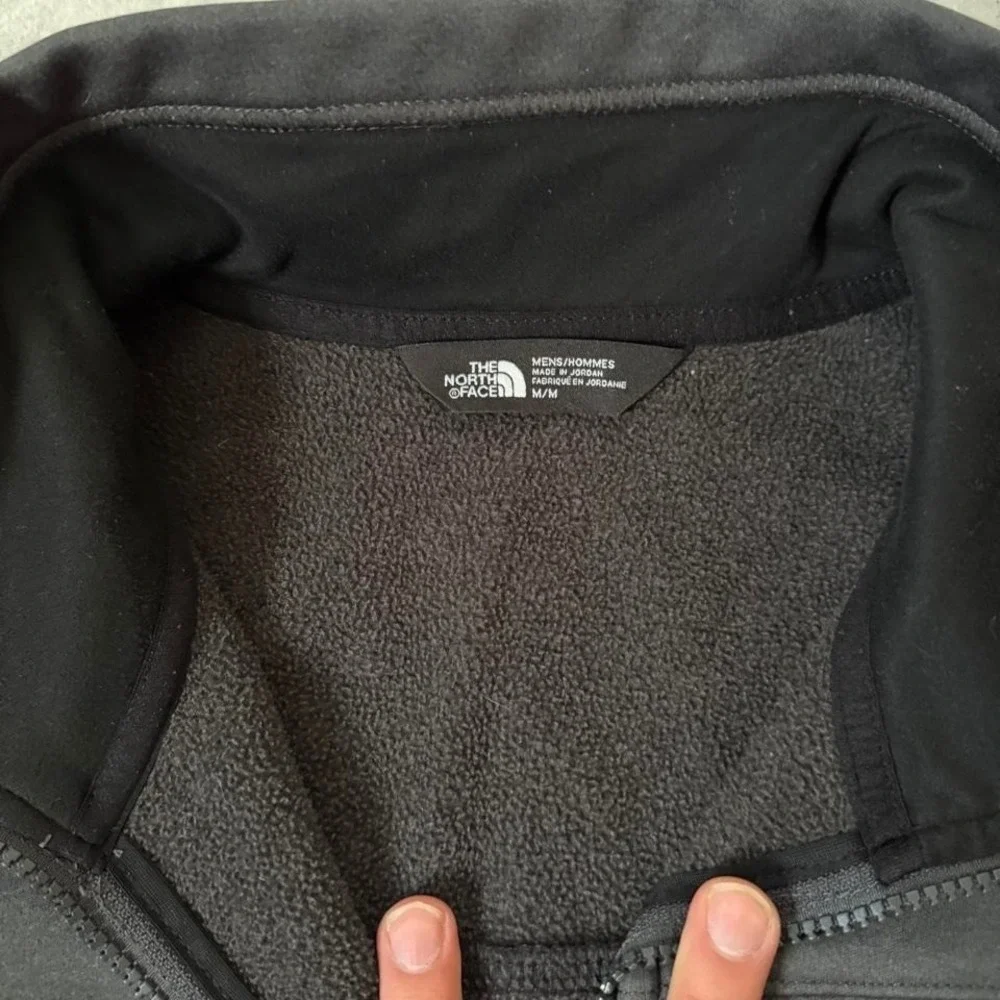 The North Face black fleece jacket size M